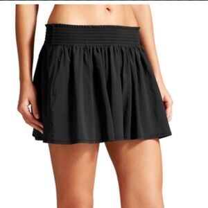 Athleta Sneaky Skort- Skirt Shorts Black Flowy